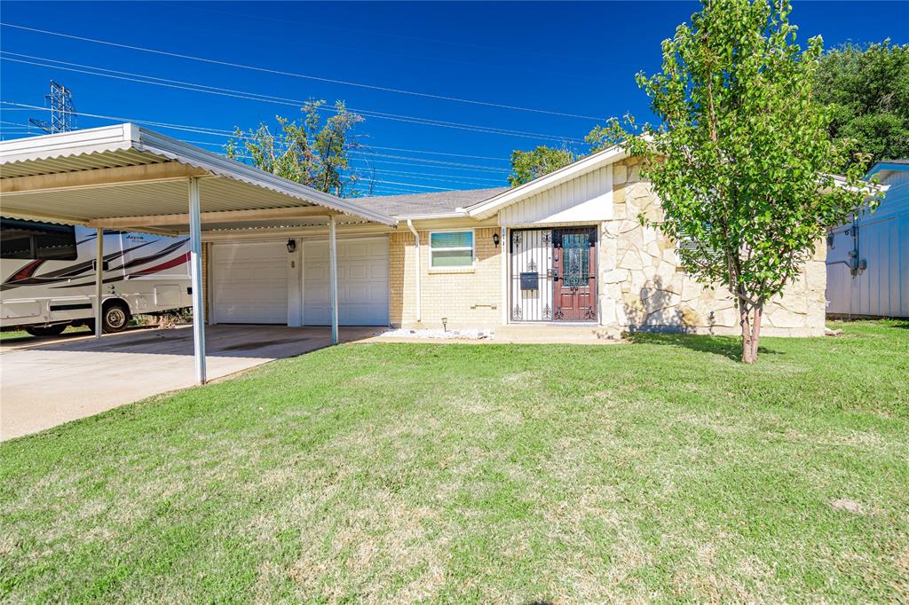 Charming renovated GEM, is a great starter home located right in the MID-CITIES, minutes to Downtown FT WORTH. Some major renovations have already taken place which include, NEW windows, kitchen cabinets, modern primary bathroom, plumbing, gutters and foundation just to name a few! With extra oversized covered parking, and additional RV parking as well. Beautiful large backyard with covered patio perfect to host or relax and enjoy your weekends and evenings. Schedule your tour today! 
*** With over $40K in RENOVATIONS ***