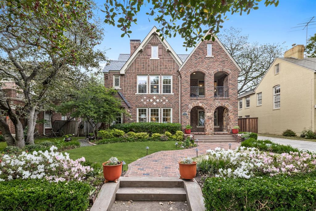 Multiple offers received- please submit all offers by 12 noon on April 5! Charming Tudor offers great space for under $2.4 million in the highly coveted HPISD! This home features a welcoming front porch, spacious kitchen with a center island, a screened in porch with fireplace and a large family room. The main floor also includes a study, formal living and dining areas and a mudroom with ample storage. Upstairs, you'll find a convenient utility room and playroom, a large primary bedroom with beautiful architectural details and private balcony, and a generous bathroom with large walk-in closet and dual vanities, as well as three secondary bedrooms and baths. The third floor features a large bedroom with a private bath. Don't miss the oversized 2-car garage, guest quarters and great yard out back. Prime location close to Bradfield Elem., HP Village, Park Cities YMCA and easy access to the Dallas Tollway. * Agents and buyers to verify all information herein*