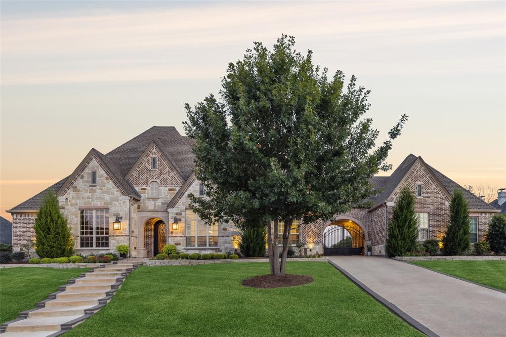 Stunning custom home on .75 acres on picturesque Whitley Place Drive! Gorgeous backyard oasis with pool & spa, fire pit, mosquito misters, heaters and outdoor cabana with fireplace is an entertainer’s dream. Beautiful chef’s kitchen with Wolf cooktop, double ovens, built-in fridge, and dual dishwashers. Also downstairs is a private primary retreat with remodeled bathroom, generous living room with beamed ceilings, large office with custom built-ins, and guest suite. Game room and media upstairs along with a second laundry room and three additional bedrooms with walk-in closets. Rare 5-car garage equipped with an attic lift. All within Prosper ISD and Walnut Grove HS!