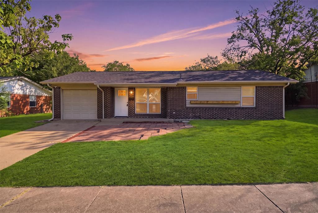 Looking for an updated home in Fort Worth with a spacious backyard?  This charming 2-bedroom, 1-bath home is full of modern updates and move-in ready appeal!  Inside, you'll find durable luxury vinyl plank flooring, a bright kitchen featuring white cabinets with black hardware, granite countertops, a stainless steel farmhouse sink, updated faucets, stylish light fixtures, and ceiling fans throughout. This home also comes with all the appliances.  The refrigerator and the washer and dryer.  Major improvements completed prior to the current owners' purchase in 2022 include updated windows, a newer roof, and gutters, giving you added peace of mind.  Step outside to the oversized backyard, where a open patio that creates the perfect space for grilling, entertaining, or simply relaxing.  Whether you're a first-time homebuyer, looking to downsize, or searching for a great investment property, this Fort Worth home offers comfort, style, and value in one package.  Schedule your private showing today before it's gone!