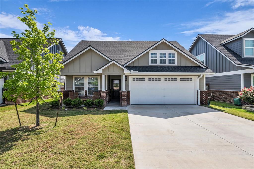 Welcome home to this spacious and newer 4-bedroom, 2-bath home offering an open-concept floor plan designed for comfortable living and entertaining. The inviting living, dining, and kitchen areas flow seamlessly together, highlighted by unique concrete flooring that adds both style and durability throughout the main living spaces. The bright and airy kitchen features an island, beautiful granite countertops, and plenty of workspace, making meal preparation and gathering with family and friends a breeze. Abundant windows throughout the home fill each room with natural light, creating a warm and welcoming atmosphere.  The master suite serves as a relaxing retreat, featuring a spacious ensuite bathroom with separate vanities, a soaking tub, and a separate walk-in shower. A large walk-in closet provides ample storage and organization space, making this owner’s suite as functional as it is comfortable.  The generously sized laundry room provides added convenience.  Step outside to enjoy the large, fully fenced backyard complete with a covered patio—perfect for relaxing, grilling, or hosting outdoor gatherings year-round.  Situated in a quiet neighborhood with easy access to shopping, dining, schools, and everyday amenities, this home offers the perfect combination of comfort, convenience, and modern living. With spacious bedrooms, thoughtful design, and desirable features throughout, this move-in-ready home is ready to welcome its next owners. Don’t miss your opportunity to make this beautiful property your next home!