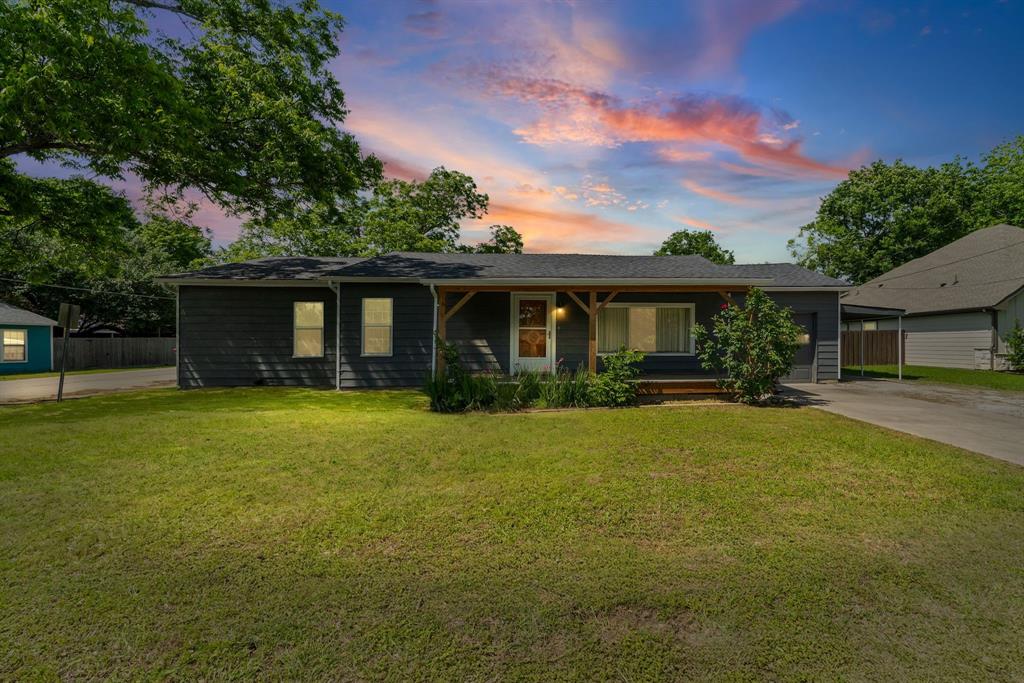 This charming home on a spacious corner lot in the heart of Farmersville, just a few blocks from the historic downtown square! This 3-bedroom, 2-bath property offers old style craftsmanship and character along with modern updates. 
Step inside to find a large picture window that fills the living area with natural light and showcases beautiful original hardwood floors. The over sized eat-in kitchen features real wood cabinetry and beautiful shutter window covers. 
Outside, the property truly shines with two access points from both streets and ample covered parking. In addition to the attached 1-car garage, you’ll find a detached 2-car garage with additional room for hobbies or projects, a covered 2-car carport, plus an additional covered carport off the home.
Major updates provide peace of mind, including a roof replaced approximately 3–5 years ago, new HVAC system (inside and out), foundation leveling completed within the last year, fresh exterior paint, and gutters with leaf guards.
Enjoy small-town living with convenient access to dining, shopping, and community events just minutes away. This property offers space, charm, and versatility—don’t miss your chance to make it yours!