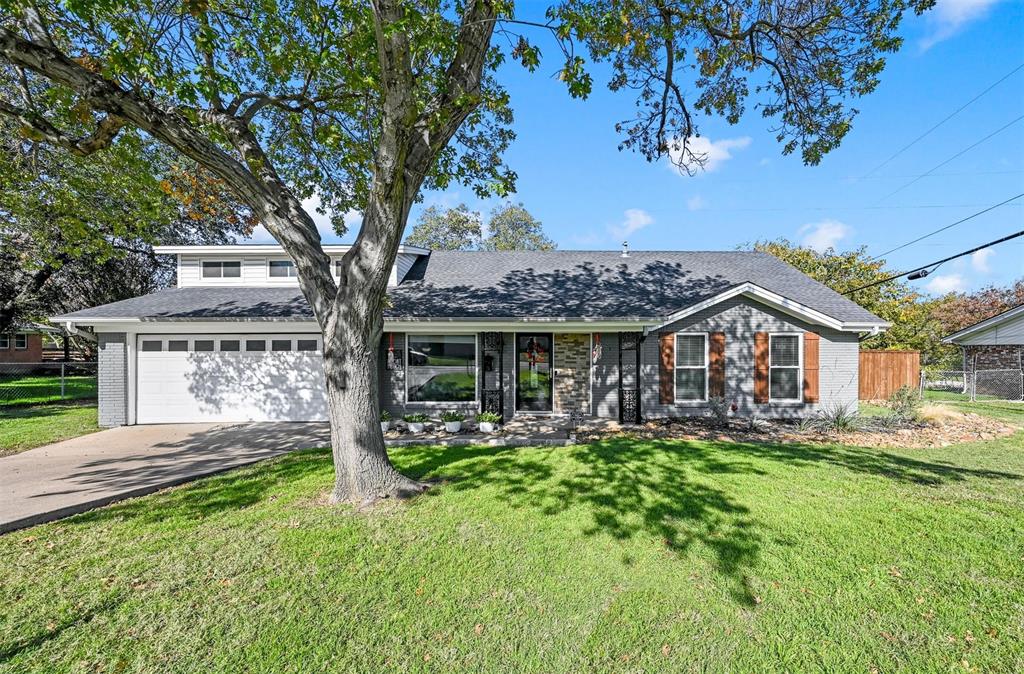 Welcome to your dream home in the heart Haltom City! This stunning 3-bedroom, 2-bath residence is a perfect blend of modern elegance & classic comfort. Step into the beautifully updated kitchen, where culinary delights come to life amidst sleek countertops, Elfa custom pantry & updated cabinets. Upstairs bonus room perfect to create a cozy retreat or a dynamic home office space, tailored to your lifestyle. Elfa shelving creates custom closets & provides great storage. Luxury Pergo & seamless vinyl flooring home exudes sophistication while ensuring durability for the demands of daily life. The outdoor oasis awaits, featuring a refreshing pool with a deck, perfect for entertaining or relaxing under the sun. Privacy is paramount with cedar fencing encasing the backyard. Car enthusiasts & hobbyists will appreciate the additional 2-car workshop or garage (20x30), offering ample space for projects & storage. Birdville ISD. Your ideal home awaits you-seize the opportunity to make it yours!