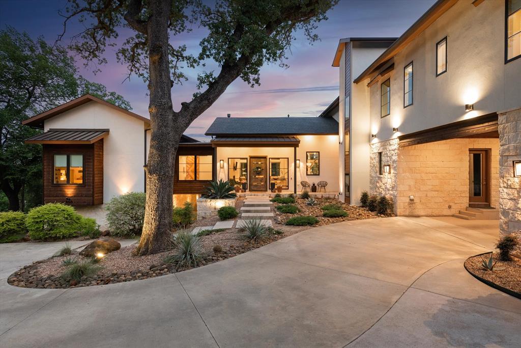 Nestled in the trees in Southlake Texas is a serene & private estate. The tall trees provide shade & privacy, making it an ideal location for relaxation & entertaining.  As you step inside, you'll be greeted w an open-concept design that exudes luxury & comfort. The expansive living area w high ceilings, large windows create bright airy feel, letting in natural light & beautiful views.  The kitchen is modern & spacious, with top-of-the-line appliances, ample storage w a large island & breakfast bar. This area is perfect for hosting parties & entertaining guests.  The backyard is equally impressive,  w party-ready setup & includes a beautiful pool and spa, a patio w plenty of seating & outdoor kitchen. The backyard is very private, shielded from outside view by the lush trees.  The combination of the home's design, location, & amenities would make it the perfect place to unwind and escape. If you're looking for a quiet retreat & entertainer's paradise, this home has it all.