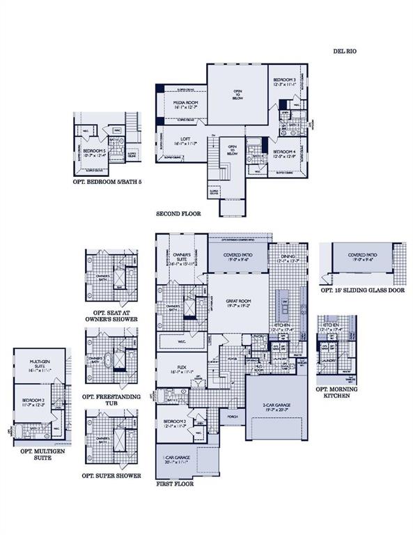 MLS# 21029044 - Built by William Ryan Homes - Ready Now! ~ With 3,643 sq. ft., 4 bedrooms, 4.5 baths, and a 2-car garage, the Del Rio II is designed for both luxury and functionality. The first-floor owner’s suite features soaring sloped ceilings, while the great room’s three expansive windows fill the space with natural light and stunning backyard views. The second-floor offers a spacious loft, media room, 2 bedrroms and 2 bathrooms. This home comes with upgrades like an electric fireplace, freestanding tub, and flex room. The Del Rio II is a combination the perfect balance of style, and space, an ideal home for modern living.