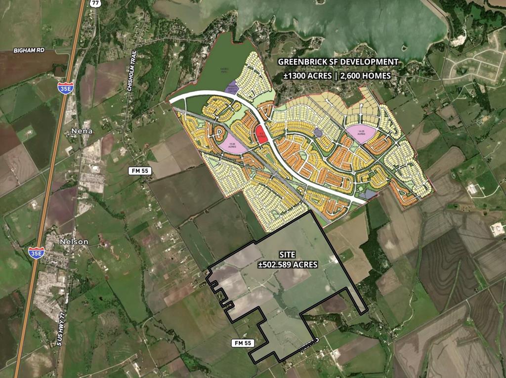 The 500 Acre site is directly adjacent to the Green Brick Haven Ranch Development, a ±1,200-acre master-planned community featuring 2,600 SF homes across multiple phases, and situated just south of the new high school expected to be delivered in 2027. Located just 30 minutes south of Downtown Dallas, the area is also home to the Minto Communities Development, one of the larger projects in the region spanning ±3,170 total acres and featuring a mix of adult residential and traditional residential product with a total of 13,270 planned units upon full buildout. The property features no floodplain and is priced for a quick sale!
Waxahachie continues to experience remarkable growth, with the city's population climbing from approximately 41,140 in April 2020 to an estimated 51,261 by 2025 — representing an increase of over 18% in just five years. This momentum is largely driven by Waxahachie's strategic position within the Dallas-Fort Worth Metroplex, which has spurred significant new development activity and continued demand for residential and commercial uses throughout the trade area.