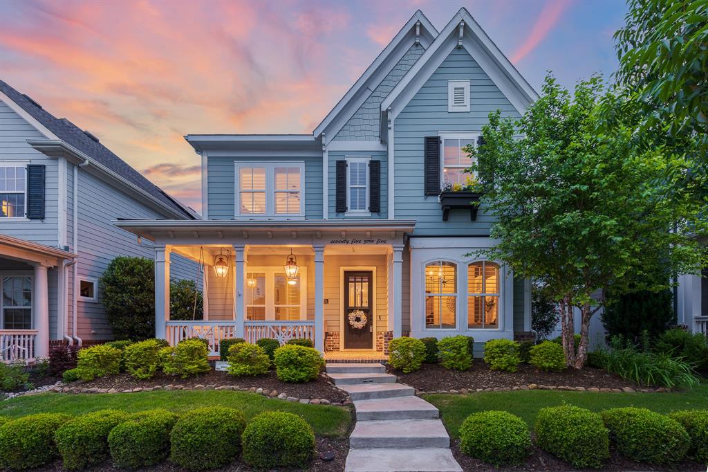 Nestled on a quiet interior lot in McKinney’s highly sought-after Tucker Hill, this beautifully upgraded residence captures the charm of front porch living with elevated, designer finishes throughout. From the moment you arrive, the home’s inviting curb appeal and expansive front porch set the tone—perfect for morning coffee or evening gatherings with neighbors.

Inside, a light-filled, open-concept floor plan is designed for both everyday living and effortless entertaining. The chef-inspired kitchen anchors the home, featuring a large gathering island, gas cooktop, and abundant cabinetry, all seamlessly flowing into the spacious living room. Here, a cozy fireplace is framed by a striking wall of built-in cabinetry and bookshelves, adding both function and architectural interest.

A versatile formal sitting room offers flexibility as a home office or elegant dining space. The private first-floor primary suite provides a serene retreat, while upstairs you’ll find three generously sized bedrooms, along with an expansive game room ideal for media, play, or relaxation.

Step outside to a thoughtfully curated backyard oasis, complete with a tranquil fountain and low-maintenance turf—perfect for year-round enjoyment without the upkeep.

Additional highlights include a two-car garage with a dedicated workshop area, dual-zoned HVAC, Honeywell WIFI thermostats, MyQ garage control, WIFI Rainbird sprinkler control, plus an extensive list of upgrades available upon request. Prosper ISD. This is a rare opportunity to own a refined, move-in ready home in one of McKinney’s most beloved communities.