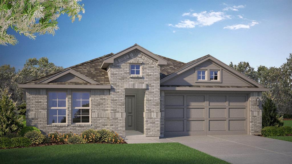 Beautiful new D.R. Horton home in the Rock Creek Ranch community located in Fort Worth and Crowley ISD! The single-story Lakeway Floorplan, Elevation C, with an estimated Summer completion, offers 4 bedrooms, 3 bathrooms, a private study, and a 2-car garage, thoughtfully designed to provide flexible living space and everyday comfort. The open-concept layout brings together the family room, dining area, and contemporary kitchen, creating a bright and welcoming setting ideal for entertaining and daily living. The well-appointed kitchen features quartz countertops, 36” painted cabinets, stainless steel appliances, a gas range, stainless steel sink, center island, and a walk-in pantry for added functionality. The private primary suite includes an en-suite bath with dual quartz vanities, a 5-foot oversized shower, and a walk-in closet conveniently located off the bathroom. Three secondary bedrooms and two full bathrooms with quartz vanity tops provide comfortable accommodations for family, guests, or multi-generational living, while the dedicated study offers a flexible space for working from home or hobbies. Luxury vinyl plank flooring enhances the main living areas and wet zones for durability and easy maintenance. Built with energy-efficient construction and equipped with America’s Smart Home Technology. Exterior highlights include a landscape package, full sprinkler system with rain sensor, privacy fencing, and more. Planned community amenities include a future pool, parks, playground, and walking trails. Located just two miles from Benbrook Lake with easy access to shopping, Fort Worth attractions, and nearby schools.