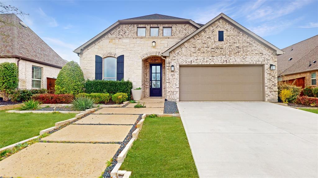 MOVE IN READY! Fantastic opportunity to own a former Coventry model home in Trinity Falls! The Farnsworth floor plan is a stunning two-story design that perfectly balances functionality and style. With four spacious bedrooms and three and a half bathrooms, this layout caters to both privacy and shared living. The first floor offers an inviting open concept with a grand kitchen, dining area, and family room, creating the ideal space for gatherings and everyday moments. A luxurious primary suite on the main level ensures a retreat-like experience with its spa-inspired bathroom and walk-in closet. Two additional bedrooms and a dedicated study round out this floor. Upstairs you will find a fourth bedroom and a versatile loft area, perfect for a media room or home office if needed. The three-car garage provides ample space for vehicles and storage, making the Farnsworth a practical choice for larger households. Whether you’re entertaining or enjoying a quiet evening at home, this floor plan offers a dynamic living experience tailored to modern lifestyles. Embrace the great outdoors at Trinity Falls, a scenic 2,000-acre master-planned community in McKinney, where Coventry Homes offers flexible, Eco Smart designs. With top-tier amenities, highly rated McKinney ISD schools, and easy access to Dallas, Frisco, and Plano, it’s the perfect blend of nature and convenience - visit today!