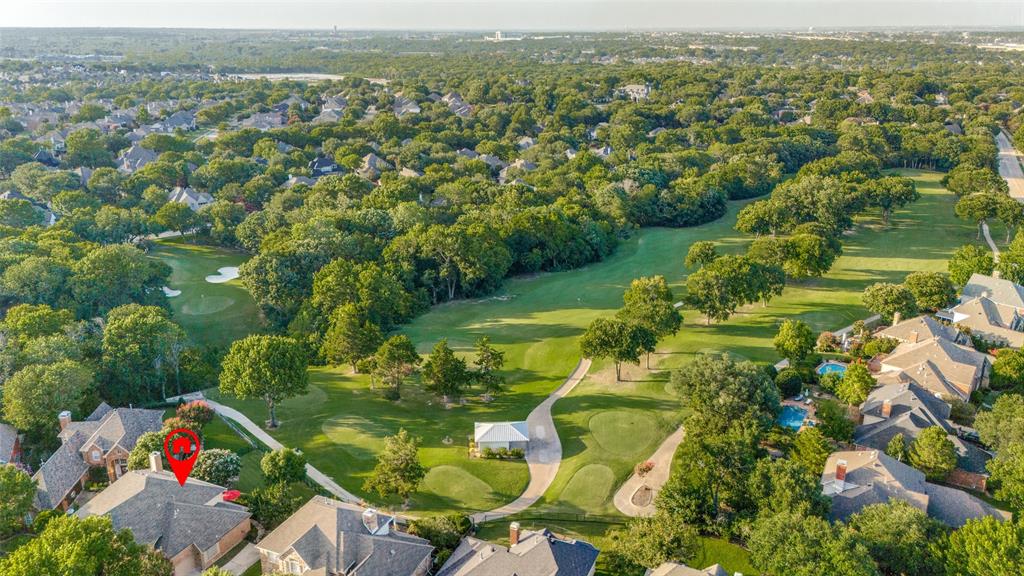 Step through the front door of this classic country club home and immediately take in the quiet beauty of the green fairway and countless mature trees—visible from four expansive rooms.  Enjoy year-round serenity and seasonal views!   Currently configured as a four-bedroom -EACH- bedroom has an attached bath.   Enjoy the spacious bonus room as-is or restore it to the original 5-bedroom-game room layout by adding the wall that was removed.    At the heart of the home, the open-concept kitchen serves as command central—perfect for cooking, dining, and entertaining with ease.   The oversized garage comfortably fits two cars and a golf cart, which is the neighborhood’s favorite mode of transportation.   The home sits on a prime lot, with views of #4 green and #5 tee-box at Eldorado Country Club, offering a safe and peaceful setting.  There is ample room for a pool, and the backyard enjoys shade in the evenings. Eldorado is a private club with social, tennis and golf memberships.   Plus, the nationally recognized Valley Creek Elementary School is just a short golf cart ride away.   What more could you want?   Schedule a tour today!
