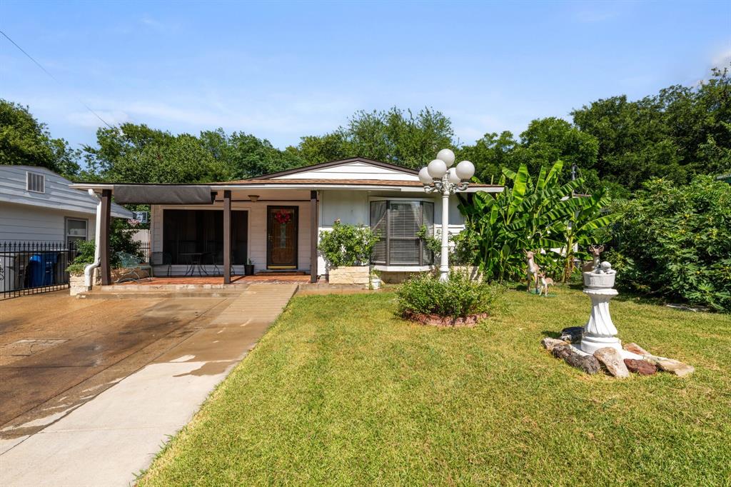 Discover the space and versatility you've been looking for in this spacious 5-bedroom, 3-bath home offering approximately 1900 square feet of comfortable living space on a 58'x133' lot. From the welcoming front porch and patio entrance to the well-maintained landscaping with mature plants suited to the Texas climate, this property offers warmth, character, and curb appeal. Inside, you'll find durable tile & laminate flooring throughout, generously sized living areas, and a large laundry room that adds everyday convenience. An enclosed patio creates a bright sunroom, providing the perfect space to relax, read, or enjoy your morning coffee year-round.  the backyard is designed for both entertaining and functionality, featuring a nicely paved concrete patio, wrought-iron fencing, a storage building for added convenience.  A standout feature of this property is the detached living quarters, complete with its own bedroom, kitchen, and full bathroom. Whether used for extended family, guests, a private office, or as an income-producing rental, this separate space offers excellent flexibility and offers estimated rental potential that could help offset your monthly house payments(subject to local regulations and buyer verification). With five bedrooms, three bathrooms, ample parking, abundant storage, and valuable income potential, this unique property is ready to welcome its next owner. Schedule your private showing today!