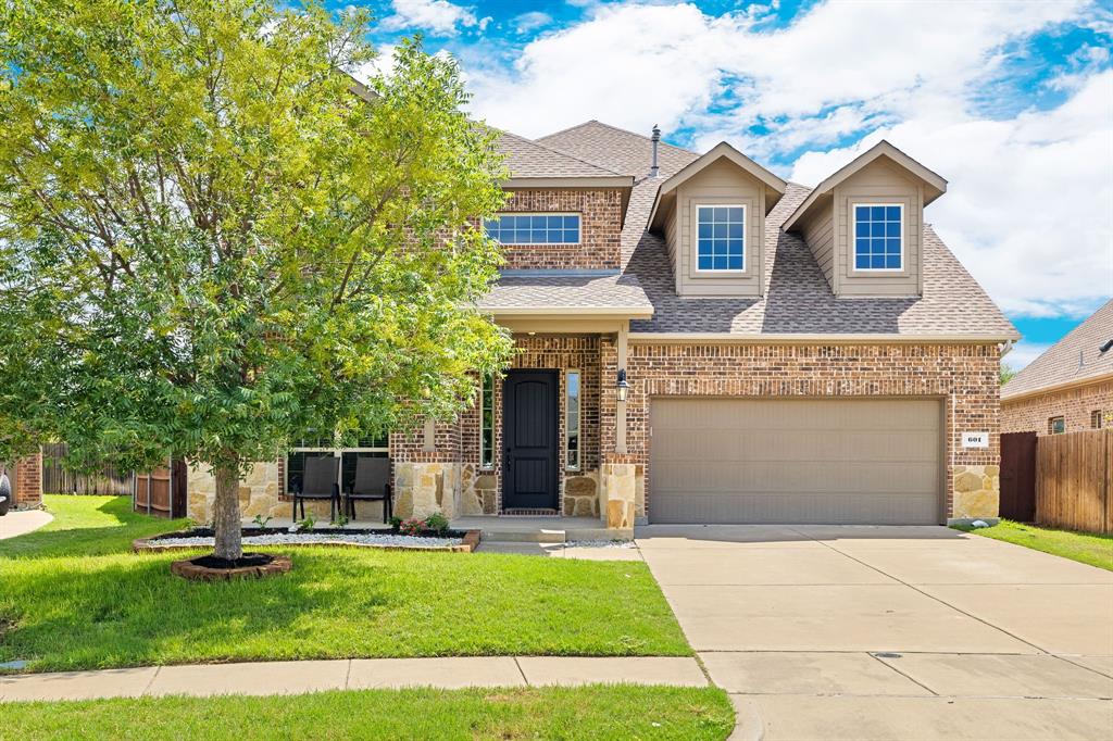 Welcome home to this exquisite 4-bedroom, 3.5-bathroom beauty, perfectly situated in the heart of McKinney, TX. From the moment you step into the dramatic two-story foyer, the bright, open-concept floor plan draws you in, offering a flawless space for both daily living and effortless entertaining. Situated on an oversized corner lot, this gem offers a spacious and completely move-in-ready layout. Featuring fresh interior paint throughout and new carpet on the second floor, it provides a crisp, blank canvas for your personal style. The main level features a gourmet chef's kitchen complete with gleaming granite countertops, a large center island, and high-end stainless steel appliances. Entertain guests in the expansive, light-filled living room anchored by a cozy fireplace, or host memorable dinners in the formal dining room. You will also find a private, dedicated office on the first floor—perfect for remote work or studying. The private primary suite provides a serene retreat, boasting a spa-like en-suite bath and a massive walk-in closet. Venture upstairs to find a spacious, versatile game room, a dedicated media room for family movie nights. Three additional generously sized bedrooms and two full bathrooms—perfect for family and guests. All bedrooms have walk-in closets and ceiling fans.