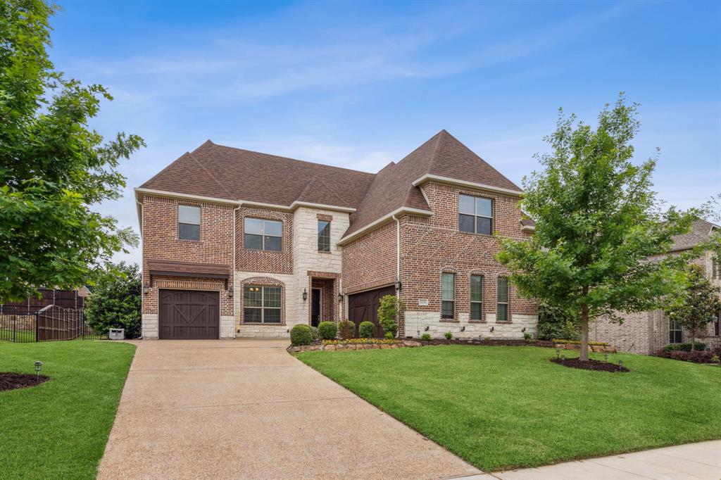 Space, layout, and location all coming together in one—a 5-bedroom home in highly rated Prosper ISD, just a short walk to Prosper High School and Frontier Park. Inside, vaulted ceilings and expansive windows bring in natural light and give the home an open, airy feel that carries throughout. The kitchen is anchored by real wood cabinetry, granite countertops, and a gas cooktop, all flowing naturally into the main living space where everything connects. Two bedrooms on the first floor include a private ensuite that’s ideal for visitors or an in-law setup, plus a dedicated mud room that makes everyday life run a little smoother. Upstairs, a large game room and media room offer the extra space everyone wants without sacrificing the flow of the home. Crown molding and a grand foyer add just the right amount of presence, while the 3-car garage with epoxy floors and a generously sized yard give you room to live the way you want to. Out back, a covered patio, stamped concrete, and hot tub create a setting that’s easy to enjoy year-round. Recent updates include roof, fresh fence stain, painted garage doors, and an upstairs AC unit.