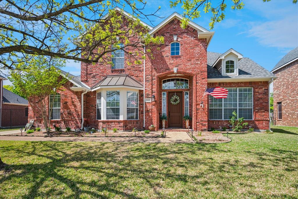 Exceptional value meets elevated living in this turnkey Waterview home, beautifully positioned on the 17th green and offering an impressive blend of space, quality, luxury, and everyday convenience. Soaring 19-foot ceilings, a dramatic second-story skybridge, and abundant natural light create a grand first impression, while the open layout is designed for effortless living and upscale entertaining. The gourmet Colonial American kitchen features granite counters and a large custom hand-stained island that flows seamlessly into expansive gathering spaces. The downstairs primary suite offers a private, spa-inspired retreat with a corner soaking tub and glass-enclosed shower. Distinctive architectural details and valuable upgrades—including a whole-house Generac generator, TRANE AC systems, and a newly renovated pool—add lasting comfort, style, and peace of mind. Residents also enjoy access to Waterview’s sought-after amenities, including pools, tennis and pickleball courts, playgrounds, and fishing ponds. Just minutes from the President George Bush Turnpike, the home offers an easier daily commute without sacrificing lifestyle. Luxury, location, and livability come together here in a home that delivers far more than its price suggests.