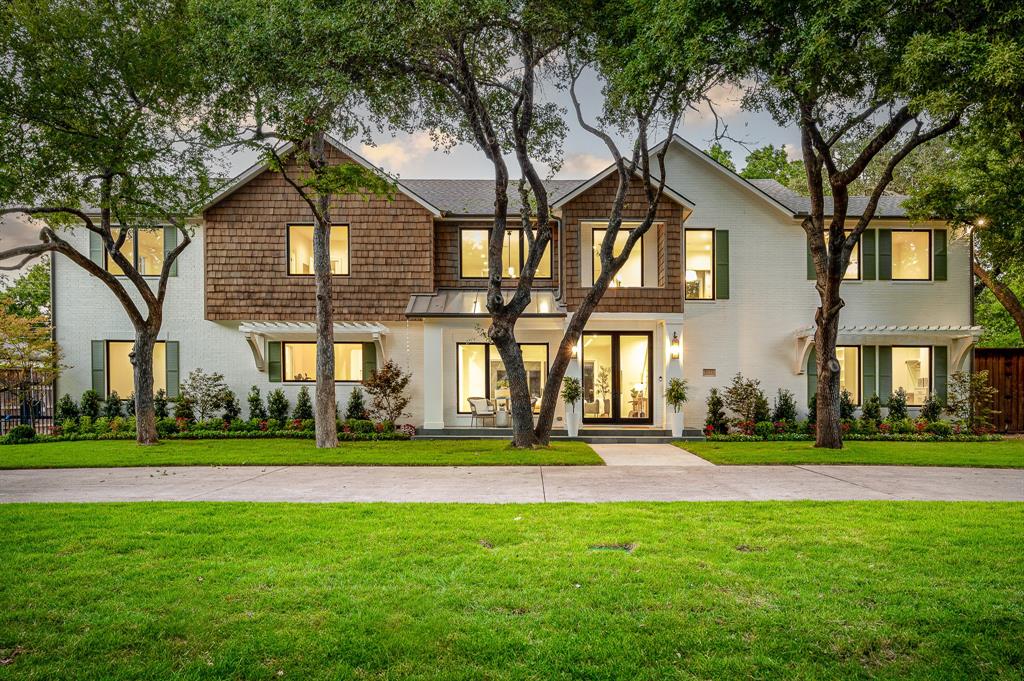 This Serena & Lily inspired newly constructed home is unlike anything else on the market! Step into the grand 20+ foot ceiling foyer with breathtaking views of the backyard lawn & pool. The open family room and kitchen make for convenient entertaining, while the scullery offers a private place for hiding messes and food prep. The primary bedroom and additional guest reside on separate wings of the main floor. The upstairs layout will give everyone in the family a place to retreat. On one side, an adult lounge with wet bar sits near the private office overlooking the pool with a cozy fireplace, also near a potential exercise room. The other wing upstairs offers a youthful flex space near the 3 bedrooms, plus an extra media or golf simulation room. The expansive covered patio with built in grill & refrigeration overlooking the pool will have you ready to host any backyard soiree. Truly a special newer construction with an over engineered foundation built to last.