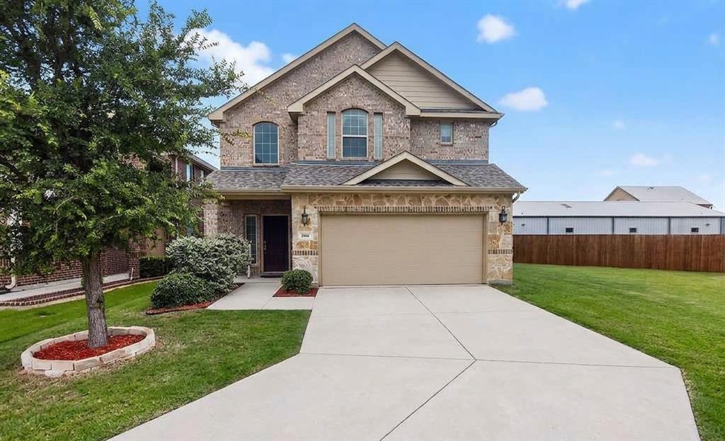 This charming and move-in-ready 3-bedroom, 2-half-bath, and 2-car garage with large driveway. Perfectly situated on the border of Frisco and Prosper, location provides many shopping, restaurants and entertainment and just 3 minutes away Adriatic Village. Located within the highly acclaimed McKinney-Prosper ISD, this property provides access to some of the top-rated schools in the area. Experience the perfect blend of convenience and community in a sought-after location.  This home features an open-concept layout perfect for comfortable living and entertaining. The main level boasts engineered wood flooring, gas fire place  while the upstairs has been refreshed with brand-new plush carpeting. This layout is ideal for families with different schedules, or young home owner with roommates. A standout feature upstairs is the transformed hallway walk-in closet—currently a “mom’s paradise” makeup and accessory room, but easily converted back into a spacious storage closet. The spacious primary suite includes a private en-suite bathroom and generous closet space. Two additional bedrooms share a convenient Jack-and-Jill bathroom—ideal for families or guests. Throughout the home, you’ll find thoughtful upgrades, 2025 -roof and gutters replaced, carpet redone, dishwasher and microwave. Step outside to enjoy the spacious Backyard features Juniper giant trees that will grow 30 ft. for privacy, complete with a covered patio—perfect for outdoor dining or just relaxing. With a gas line for a direct BBQ hook-up. This home blends style, functionality, and space, making it an excellent opportunity for buyers seeking comfort with modern touches.