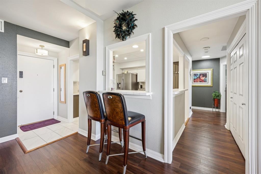 This beautifully updated condo boasts stunning city views, a modern kitchen, and renovated bathrooms with stylish LVT flooring throughout.
The full-service building offers 24-7 concierge and security, indoor-outdoor pools, hot tubs, saunas, a gym, tennis courts, valet parking, playground, koi pond, padded walking trail, and EV charging stations. Two community rooms provide versatile spaces for both large events and intimate gatherings.
The monthly assessment covers exterior insurance, maintenance, water, sewer, trash, and cable TV. A Homeowners Warranty transfers to new owner & includes full coverage of HVAC and plumbing. Seller will pay the Special Assessment in full with a full-price offer. Experience resort-style living with ultimate convenience in this prime location!
