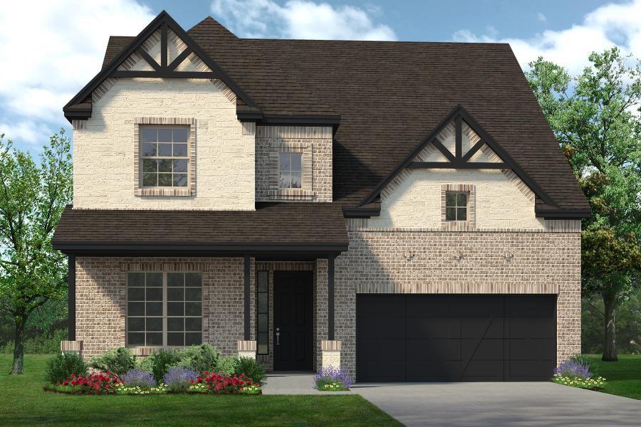 MLS# 21331312 - Built by Sandlin Homes - September 2026 completion ~ Our popular Silverstone plan built on an 80' wide lot with 5 bedrooms, 3.5 bathrooms, a 3rd car garage, formal dining room, sitting area in the primary bedroom, his & hers closets in the primary bathroom, a Jack and Jill bathroom upstairs, and a game room. The gourmet kitchen features stained cabinets with upgraded extended upper cabinets, a pop of painted cabinets on the wrapped island, wood hood and oven tower, satin brass cabinet hardware, 3cm quartzite countertops, champagne bronze sink faucet with a single bowl undermount sink. Additional highlights include upgraded carpet, laminate and tile flooring, upgraded brushed bronze lighting fixtures, and hexagonal tiles in the utility room and bathroom. Bluffs at Northpointe offers the perfect blend of space, lifestyle, and location in Fort Worth—just minutes from Eagle Mountain Lake and its endless opportunities for boating and outdoor recreation. Residents enjoy resort - style pools, playgrounds, walking trails, and open green spaces designed for connection and relaxation. Expansive 80 - foot homesites and select half - acre lots provide the space and privacy today’s homebuyers are looking for. Families are proud to be zoned to the highly regarded Eagle Mountain - Saginaw Independent School District, known for strong academics, competitive athletics, and a wide range of extracurricular programs that help students thrive.