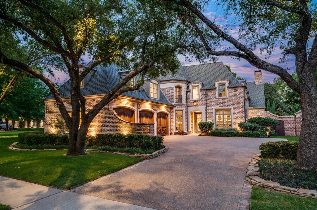 Breathtaking Hawkins Wellwood custom home in the esteemed Villages of Stonebriar Park. The backyard paradise has luscious Creek views on a quiet lot surrounded by mature trees, expansive covered veranda and sparkling heated pool, built in grill and entertainment area. This home boasts pride of ownership throughout & has been totally updated.  The executive study has beautiful built ins. Living has wood beamed ceilings, FP and walk in wet bar.  Exquisite Primary suite with romantic spa-like bath, seamless shower, & custom closets. Gourmet kitchen is a chef’s dream with butler’s pantry, large island, Sub-Zero refrigerator & breakfast bar. Upstairs you have a game room, two bedrooms, and a second primary suite that could be used as a home office. Highlights include hardwood floors throughout, large bedrooms and large walk-in closets. The location provides easy access to a wealth of shopping, dining, and entertainment options in the surrounding area.