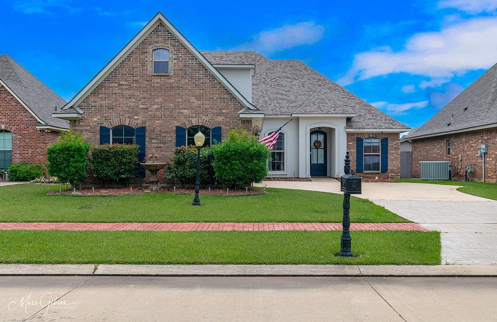 Welcome to 793 Dumaine Drive in the highly sought after gated community of St. Charles Court in North Bossier! This beautifully maintained 4 bedroom, 3 bath home offers over 2240 square feet of thoughtfully designed living space with elegant finishes throughout. From the moment you enter, you’ll love the soaring ceilings, arched doorways, exquisite crown molding, and abundant natural light pouring into the spacious living area. The cozy gas fireplace with custom built-ins creates the perfect gathering space for relaxing or entertaining.
The kitchen and living spaces flow seamlessly into the backyard retreat featuring a covered pergola, firepit area, and plenty of room to unwind or host guests. A versatile bonus room provides endless possibilities for a home office, playroom, media room, or guest space. Storage is abundant with walk-in attic access, additional attic space, garage storage, and a backyard shed.
Residents of St. Charles Court enjoy incredible neighborhood amenities including a community pool, clubhouse, fitness center, walking trails, sidewalks, fishing pond, and gated security. Conveniently located near top-rated schools, shopping, dining, and everything North Bossier has to offer, this home truly combines comfort, style, and community living