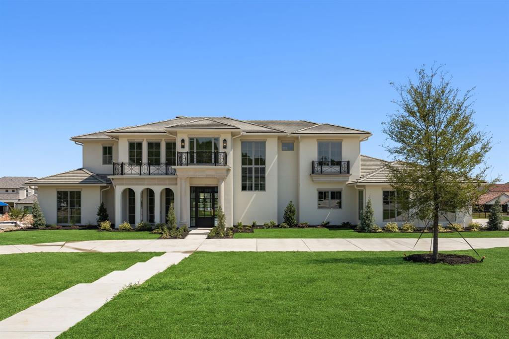 Sitting on almost 1 acre on a gorgeous cul de sac in Fort Worth's premier neighborhood of Montrachet, featuring  over 50 acres of green space with hiking and biking trails, gated and guarded entry, 24 hour security, community pool and amenity center.  Versatile floorplan with 5 bedrooms, prep kitchen, 3 living areas and a separate study. The first floor includes the Primary bedroom, a guest bedroom with full bath, a large game room with Media area  The kitchen is open to a spacious Family room which has a 16' sliding glass door access to outdoor living with outdoor fireplace and grill area. The study, also on the main floor, has a safe room and separate access from front porch. Energy features include full encapsulation foam insulation.  Private Schools - All Saints' Episcopal is less than 2 miles away and visible from the neighborhood. FW Country Day, Southwest Christian, and Trinity Valley all less than 9 miles away. Certified Master Builder.