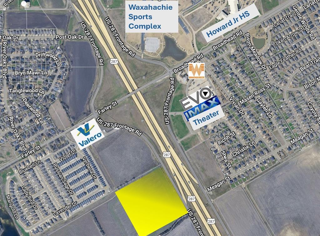 Prime Location with over 80,000 cars per day on US 287.