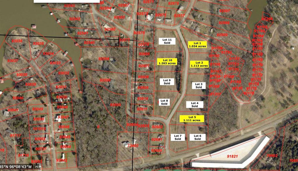 Need a little space, but want to stay close to town? Then check out this one acre corner lot that is a few minutes outside of Bonham. Property is located in a newly developed subdivision close to Lake Bonham. Contact the City of Bonham for cost to connect to water and contact Fannin Electric for cost to connect to electricity. ** Building Regulations: Minimum 1,000 Sq. Ft. living area, excluding porches, patios, and garages; minimum one-car garage; no manufactured or mobile homes.  Land will be transferred by signing a 99 year Lot Lease Agreement with the City of Bonham.