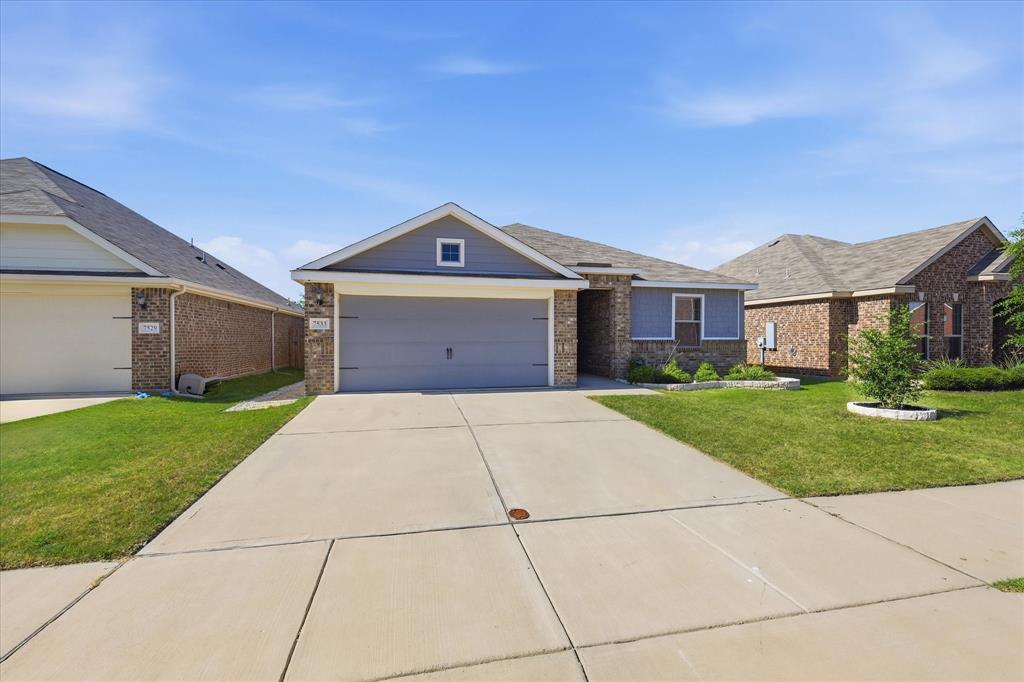 Welcome to this beautifully maintained 2021 home in the desirable Oak Ridge community of Fort Worth. Offering 3 bedrooms, 2 bathrooms, and 1,375 square feet of thoughtfully designed living space, this move-in-ready home features an open-concept floor plan perfect for both everyday living and entertaining.The spacious kitchen overlooks the living and dining areas and offers abundant cabinetry, generous counter space, and a breakfast bar. The private primary suite provides a relaxing retreat with an ensuite bathroom and walk-in closet. Two additional bedrooms offer flexibility for guests, a home office, or a growing family.Enjoy the convenience of an attached two-car garage, energy-efficient construction, and a low-maintenance backyard with space to relax or entertain.Residents of Oak Ridge enjoy neighborhood parks, scenic walking areas, and a peaceful community pond, providing opportunities to enjoy the outdoors just steps from home. Conveniently located near shopping, dining, schools, and major highways, this home offers the perfect combination of comfort, convenience, and community.