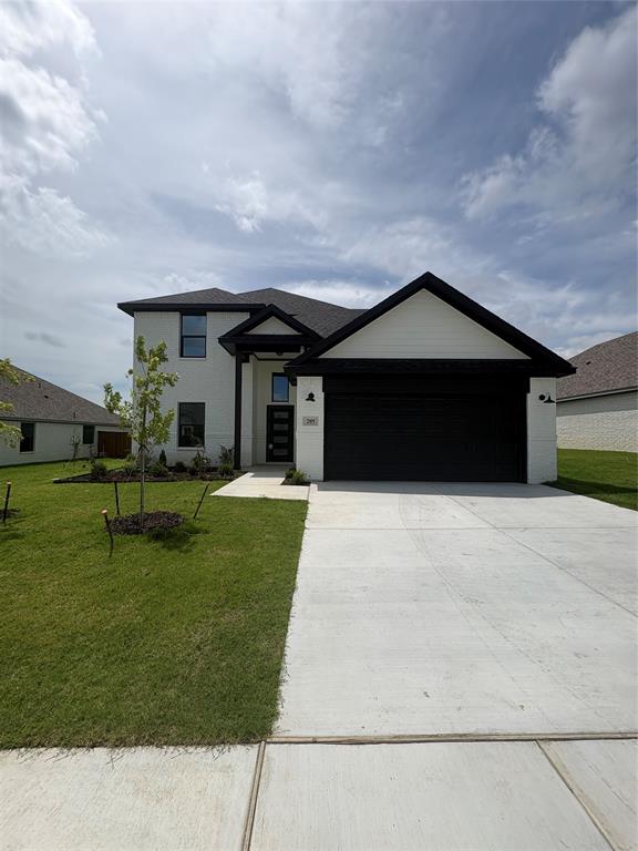 Welcome to the Llano floor plan!! A charming single family home thoughtfully designed to blend style, comfort, and functionality. Situated on a spacious lot, this home offers 3 bedrooms and 2.5 baths with a bright, open layout ideal for everyday living and entertaining.
Upon entry, you’re greeted by a welcoming foyer that opens to a versatile flex space, perfect for a home office, additional living area, or whatever best suits your family’s needs. Luxury vinyl plank flooring, fresh paint, and an open concept design seamlessly connect the kitchen, living, and dining areas, creating a warm and inviting atmosphere. The kitchen showcases meticulous attention to detail, featuring quartz countertops, a beautiful backsplash, freshly finished cabinetry, and an appliance package including a dishwasher, stove and oven combo, and microwave. Black plumbing and light fixtures add a modern, elevated touch throughout the home. The main living area leads to a covered patio overlooking a bright, sunny backyard, perfect for enjoying Texas living year round. The home also features painted brick and the backyard is fully fenced for added privacy. Upstairs, you’ll find a spacious game room with easy access to two additional bedrooms and a full bath, offering plenty of room for family, guests, or flexible use.