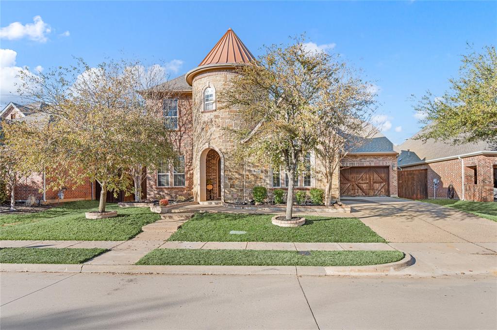 This beutiful 5-bed home in the highly acclaimed Grapevine-Colleyville ISD awaits your family. The home is located in the heart of DFW & mins from DFW airport. It has convenient access to schools, parks, and shopping! The home features 5 beds, 4 full baths, office, command center, game room, media room, covered patio, & 8ft wooden fence, which makes this beautiful 2 story home a must see! The living room features a beautiful fireplace, 2 story ceiling with windows, & built-in cabinets. The office has large French doors & the foyer has two double doors to a private courtyard with power and water line for fountain. The gourmet kitchen features a large island with granite countertops, SS appliances, gas cooktop, & spacious pantry. The master suite is a private retreat with en-suite bathroom, a large soaking tub, separate shower, double vanities & a large walk-in closet. This home is energy efficient, has a 3-car garage (one-car space currently converted as storage with built-in shelves).