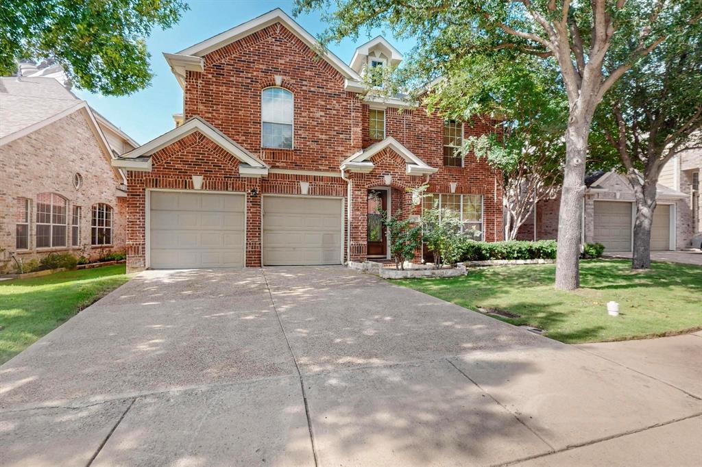 Immaculate custom Grand Home in sought-after Valley Ranch with top-rated Coppell ISD! This stunning 4-bedroom, 2.5 bath home backs to a serene greenbelt and features wood floors, a dramatic wrought iron staircase, and a soaring floor-to-ceiling stone fireplace. The spacious kitchen offers granite countertops, a large island, stainless steel appliances, and a gas cooktop vented to the exterior — refrigerator included. The expansive primary suite includes a private sitting or study area, luxurious bath with dual vanities, Jacuzzi tub, and a huge walk-in closet. Upstairs, enjoy an open-concept media or game room, prewired for 7.1 surround sound. The family room downstairs includes a built-in 5.1 speaker system. Located just minutes from major highways I-635, 121, I-35, top schools, shopping, restaurants, and DFW Airport. This one won’t last long — schedule your showing today!