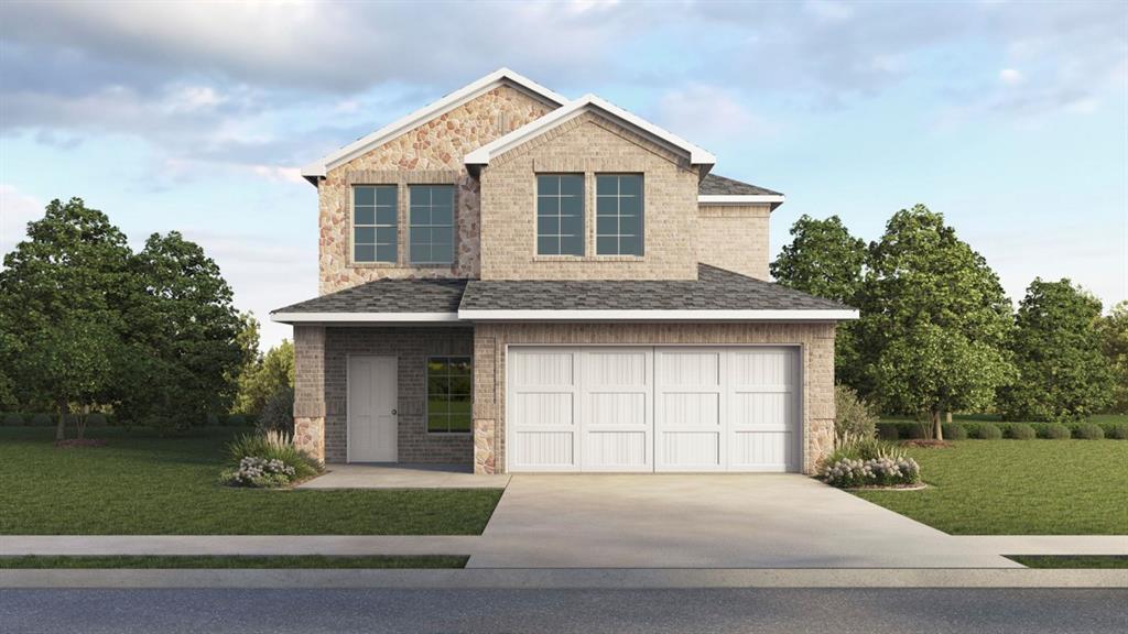 New Construction by DR Horton this beautiful  2 story home offers 4 Bedrooms, 2.5 Bathrooms, Gameroom, 2 Car Garage, and Covered Patio. Energy efficient with smart home features included.
To Community: Take President George Bush Tpke W and US-75 N to N Central Expy N in McKinney. Exit 43 from US-75 N, Take Trinity Falls Pkwy, Weston Rd, County Rd 175 and Co Rd 135 to Co Rd 136