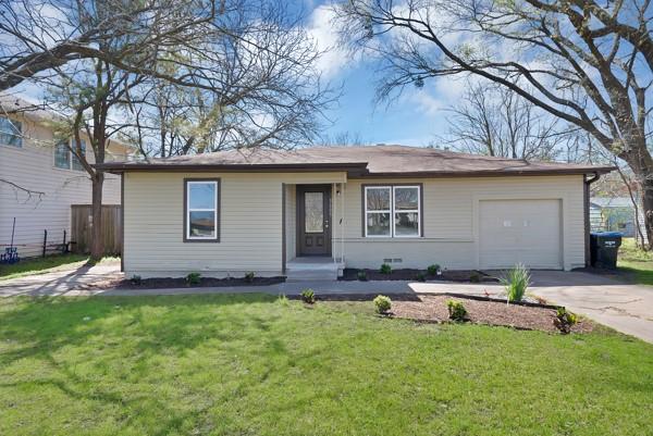 Check out this remodeled 3-bed, 1-bath home, conveniently located just minutes from shopping, restaurants, and everyday necessities! Inside the home, you will find an inviting living area with fresh paint, updated flooring, and abundant natural light throughout. The updated kitchen is already equipped with an electric range, microwave, dishwasher, and refrigerator.  


Outside, the property sits on a large lot, perfect for pets, gardening, outdoor entertaining, or adding a workshop. A garage provides secure parking or extra storage, and the storm shelter offers safety during the North Texas storm season.

This move-in ready home offers affordability, updates, and space, making it a fantastic opportunity for first-time buyers, families, or investors.