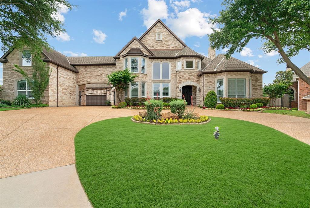 Experience elevated luxury living in this exceptional estate in renowned Timarron with expansive living and private spaces, a resort style backyard with mature Oak trees, lush landscape and set on a cul-de-sac lot within walking distance to Old Union Elementary, in award winning Carroll ISD! Spanning three impressive levels, home has 5 private bedrooms each with it's own private ensuite bath & walk-in closet, all thoughtfully designed for comfort and entertaining. Gourmet kitchen showcases updated stainless steel appliances, gas cooktop, convection ovens, oversized walk in pantry and abundant custom cabinetry with an island that opens to the spacious family room filled with natural light and stone fireplace and outstanding outdoor views. Main level features a private guest bedroom and the luxurious primary suite complete with a sitting area and backyard views along with an updated spa inspired ensuite bath,  freestanding tub, separate shower and large closet; in addition first floor has an executive office and bonus office or craft room, great for kids or study time. Spacious living areas provide flexibility for family gatherings & holiday celebrations. Second level features three private guest bedrooms, ensuite baths with one suite includes a sauna, separate game room or pool table room complete with a wet bar and outdoor balcony for reading & enjoying the Texas sunsets. Third level is dedicated to entertainment and wellness with a theater with a kitchenette, gym space and half bath. Private resort style backyard with recently updated sparkling pool & spa, outdoor kitchen and multiple lounging and entertaining spaces surrounded by mature landscape. Within minutes to Southlake Town Square, DFW Airport, Timarron Country Club, boutique shops, dining, and nearby highways. This extraordinary estate in the heart of Southlake offers the rare combination of luxury, lifestyle, privacy, and location in one remarkable property.