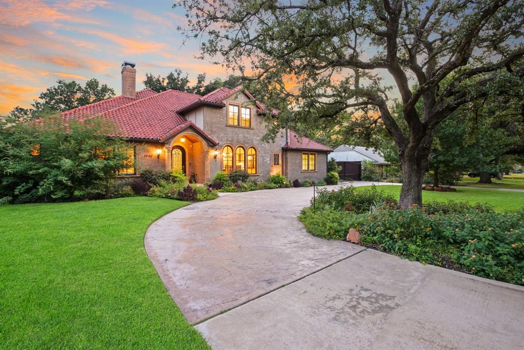 Preston Hollow - Timeless Mediterranean residence near Cooper Aerobic Center and exclusive private schools of Dallas and desirable shops at Preston-Forest. Easy access to all of DFW Metroplex, Dallas North Tollway, 635 and all major highways. Warm, inviting, elegant home built by renowned builder, John Young in 2010 with pier-and-beam foundation. Stunning drive-up with treed landscape and circular drive. High-end finish out with walnut hardwoods, Pella Windows, Ludowici Clay Tile Roof,  custom cut stone around all windows, architectural breakfast room, sun room with outdoor kitchen. Mudroom, cedar closet, laundry room off primary closet, Pella Windows, plantation shutters, blown insulation, generator. Two full bedrooms plus study down, 2 BR up w game room plus huge unfinished bonus room with blown insulation. Mature trees in backyard w patio fountain, room for pool, privacy fence. 3 car garage w private gate. Quiet street, interior lot, no mandatory HOA. Amenities list, website avail.