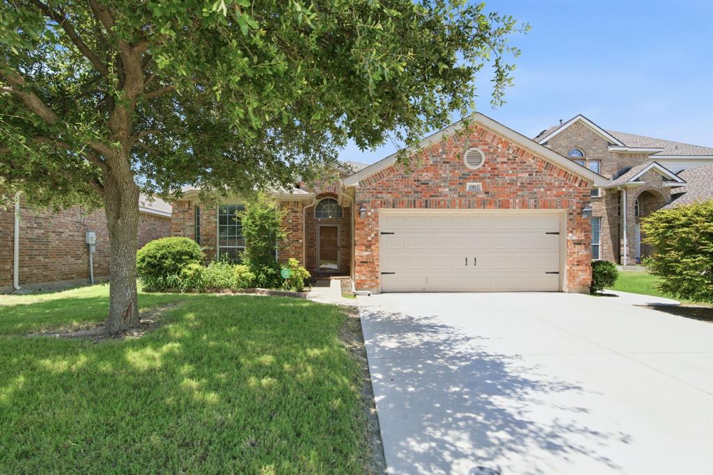 Welcome to Tehama Ridge, loved for its convenience, amenities, and true neighborhood feel. Just minutes from the highway, Costco, Target, restaurants, retail, and everyday essentials. This single-story home is warm and welcoming from the moment you walk in. Tall ceilings, natural light, and a cozy fireplace create an inviting living room. In the kitchen, enjoy the gas range, generous counter space, and plenty of cabinet storage to keep life moving during busy weeks. Escape to the primary bedroom, tucked away from the two secondary bedrooms for added privacy, with an ensuite bath featuring dual sinks, a large shower, and a walk-in closet. Out back, the covered patio is ready for morning coffee, game nights, or quiet evenings with a book, while the backyard offers room for pets, gardening, or future outdoor plans. Storage shed keeps all the extras organized. Exterior lights have been installed around the home, adding extra function, festive charm, and evening curb appeal. Fall in love with this well-maintained Fort Worth home in a community where summers are spent at the pool, neighbors meet at the playground, memories are made at the basketball court, and fresh air is always close by in the open green space.