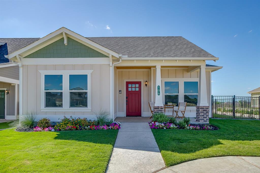 Discover a rare opportunity to own a brand-new custom home in The Residences at Cardinal Woods, an architecturally distinctive community. Thoughtfully planned to foster connection and walkability, this unique neighborhood features inviting covered porches, walkable sidewalks, private alleys, and rear-entry garages that create a timeless streetscape and true sense of community. Each custom-designed home offers the perfect blend of luxury, comfort, and low-maintenance living. Open-concept floor plans showcase designer kitchens with premium appliances, quartz countertops, custom cabinetry, and spacious living areas ideal for both everyday living and entertaining. Spa-inspired bathrooms, generous bedrooms, and carefully curated finishes throughout reflect exceptional craftsmanship and attention to detail. Located just minutes from Granbury’s historic downtown square, shopping, dining, entertainment, and Lake Granbury, Cardinal Woods offers the convenience of modern living in one of the area's most desirable locations. Whether you're looking to downsize without compromise, simplify your lifestyle, or enjoy the benefits of a thoughtfully designed new home, The Residences at Cardinal Woods presents a unique ownership opportunity unlike anything else in Granbury! **Additional homes are now available in a variety of thoughtfully designed floor plans to suit different lifestyles and needs. Buyers also have the opportunity to secure select pre-sale homesites and work alongside the developer to customize finishes and features, creating a home that reflects their personal style while enjoying the benefits of this exceptional community. Reach out to Sarah Webb directly for available inventory, floor plans, and pre-sale opportunities.**