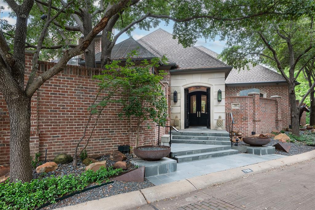 Welcome to a truly special, well-built & lovingly cared for home in coveted Caruth Village. Situated on a tree-lined cul-de-sac with a large, uniquely shaped lot, this exceptional property presents a one-of-a-kind opportunity. The residence showcases luxury living in the beautiful formal living & dining rooms, and a stunning study adorned with handsome wood paneling. The heart of the home lies in its spacious kitchen & breakfast room complete with a central stone fireplace. An attractive downstairs primary retreat features a lavishly appointed bath flooded with natural light & two walk-in closets. Upstairs, two generously sized bedrooms each offer private baths. A bonus area off of one guest bedroom could be a cozy secret living area, study, or storage space. Outside, three private courtyards offer serene spaces for relaxation and entertaining. Embrace the epitome of refined living and the perfect blend of quality, sophistication and comfort.