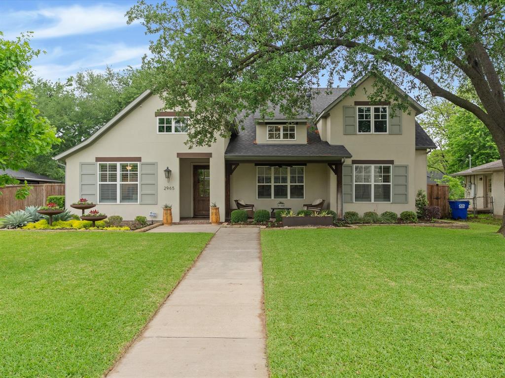 Beautifully designed 4 bedroom, 3 bath home built in 2015, nestled in the highly sought-after Valley View Estates of Farmers Branch, one of the most welcoming and community driven areas in DFW. Showcasing a refined rustic style, this home seamlessly blends warmth, character, and modern functionality with standout features throughout.
Thoughtful, high value upgrades include a whole home generator for uninterrupted power. The exterior is enhanced with professionally installed landscape lighting in both the front and backyard, including uplighting in the trees. A smart irrigation system with an online controller efficiently manages watering for the lawn and flower beds, while leaf guard gutter systems provide low maintenance living.
Step inside to soaring vaulted ceilings accented with custom wood beams, rich oak hardwood floors, and elegant arched doorways that create an inviting yet elevated feel. Natural light pours in, highlighting reclaimed wood accent walls and designer lighting throughout. The stunning stone gas fireplace serves as a striking focal point, creating a memorable space for gatherings.
The open-concept layout is ideal for both everyday living and entertaining. The kitchen offers stainless steel appliances, a wine fridge, ample counter space, and flows effortlessly into the main living areas. Additional features include a mudroom, utility room, built-in surround sound, and plantation shutters throughout.
The spacious primary suite is located on the first floor, offering privacy and convenience, complete with a custom closet system and a well appointed ensuite bath. The home provides flexibility for guests, a home office, or multi-generational living.
Situated on an oversized lot, the backyard features a large covered patio and ample space to create your ideal outdoor retreat. Located just minutes from dining, shopping, and all of Dallas’ major highways, this home offers the perfect balance of style, comfort, and long-term value all in one.