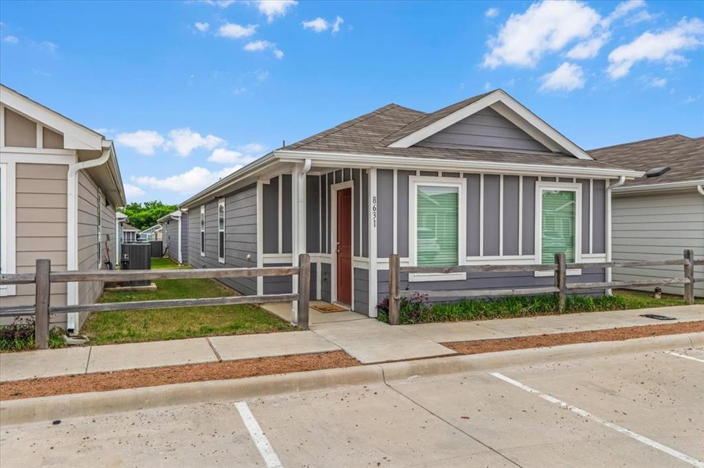 Adorable cottage-style townhome built in 2023, offering 3 bedrooms and 2 baths in a thoughtfully designed open floor plan. This barely lived-in home features a warm and inviting layout with a combination of tile and carpet flooring throughout. The kitchen shines with a decorative backsplash, built-in dishwasher, microwave, and electric range—perfect for everyday living and entertaining.

The private primary suite is tucked away at the back of the home, creating a relaxing retreat complete with a walk-in closet and an en-suite bath featuring a spacious walk-in shower and additional linen storage. Two secondary bedrooms provide flexibility for family, guests, or a home office.

Located in the heart of Fort Worth, this home offers unbeatable convenience—just minutes from shopping, dining, schools, and entertainment. Enjoy low-maintenance living with an HOA that covers front and backyard care, internet, and trash service.

Whether you’re a first-time buyer, investor, or looking for the perfect family home, this charming property truly fits a variety of needs. Move-in ready and practically new, it’s a must-see!
