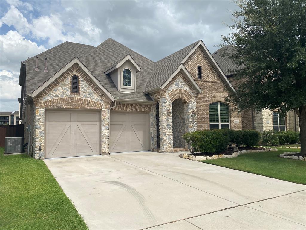 Beautifully 4-bedroom, 3-bath home in the highly desirable Berkshire community of North Fort Worth, zoned to acclaimed Northwest ISD. This gently pre-owned home offers an open-concept design with soaring ceilings in the family room and a wall of windows overlooking the extended covered patio perfect for entertaining. Upon entry, you are welcomed by a private office with double French doors. The kitchen is both functional and stylish, featuring quartz countertops, stainless steel appliances, gas cooktop, designer tile finishes, abundant cabinetry. The downstairs primary suite provides a relaxing retreat with dual vanities, garden tub, separate shower, and walk-in closet. Additional highlights include engineered wood flooring throughout the main level, custom designer paint, and thoughtful upgrades throughout. The Berkshire community welcomes you with a picturesque entrance featuring scenic lakes and walking trails. Residents enjoy a clubhouse, resort-style pool, playgrounds, and the convenience of an on-site elementary school within walking distance. Located in one of the most sought-after areas of North Fort Worth, Berkshire offers no train crossings, allowing for easy access in and out with minimal traffic and quick connectivity to Highway 287. Berkshire stands in a class of its own—offering a level of desirability, convenience, and lifestyle that is unmatched in North Fort Worth. Schedule your private showing today and experience it for yourself.