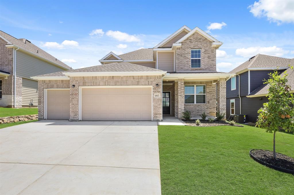 Welcome to Rocky Creek Crossing, Legend's newest community in Fort Worth, TX! The Salerno floor plan is a spacious 2-story home with 4 bedrooms (2 down, 2 up), 3 baths, game room, and 3-car garage. This home has it all, including vinyl plank flooring throughout the first-floor common areas and wrought-iron spindles at the staircase! The first floor offers the perfect space for entertaining with an island kitchen open to expansive living and dining areas! The gourmet kitchen is sure to please with 42-inch cabinetry, quartz countertops, and a box window at the dining area! Retreat to the Owner's Suite featuring a beautiful bay window, quartz countertops, a tub with shower combo, and a walk-in closet! Enjoy the great outdoors with a sprinkler system and a covered patio. Don’t miss your opportunity to call Rocky Creek Crossing home, schedule a visit today! *Please use Google Maps for the best driving directions.*