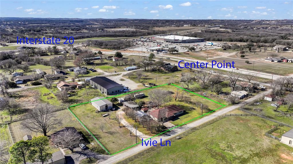 Located just minutes from the new Costco in Weatherford, and one block north of the new Sprouts development, this property is ideal for new retail development in a growing location with heavy traffic on Center Point.  Property adjoins two additional Center Point facing lots that are for sale. This is currently a residence so please do not go on property without an appointment. City water lines are currently in place on Center Point, and city sewer is in planning phase and will connect at the end of Ivie Ln.  Documentation on city sewer and water is attached in MLS transaction desk.