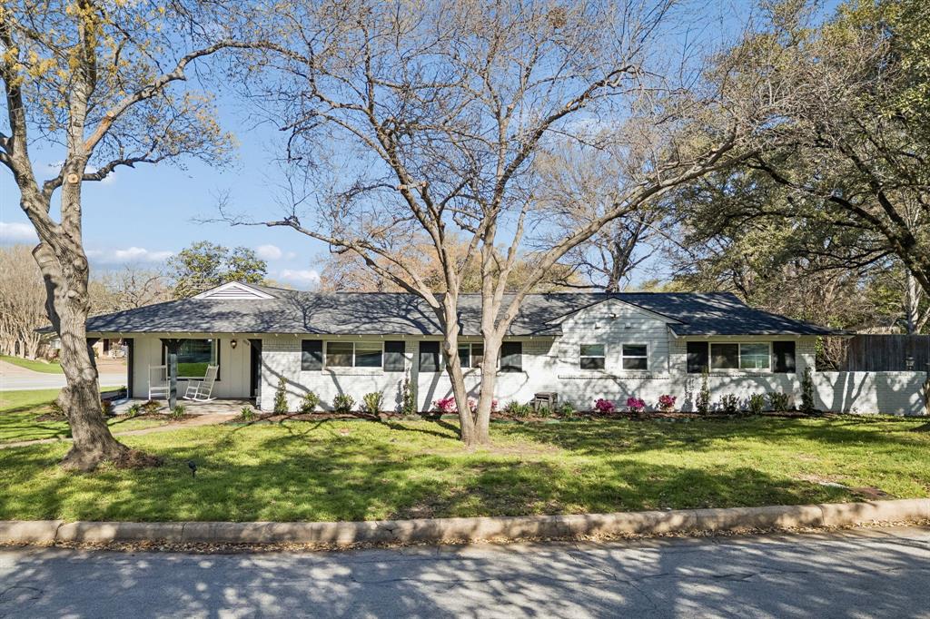 Major system updates already handled! The cast iron plumbing has been fully replaced with PVC from the house to the street, and a full roof replacement will be completed prior to closing, offering a level of peace of mind that is hard to find in this price range.

Charming ranch-style home in the established Ridgmar neighborhood, offering 3 bedrooms, 2 full baths, and a dedicated office space perfect for working from home, an additional living area, or a playroom. Situated on a large corner lot, this property provides both space and flexibility inside and out.

Enjoy true Texas outdoor living with an oversized covered front porch and an expansive covered back porch complete with TV wiring, ceiling fans, and a fire pit area, ideal for entertaining year-round.

The location is hard to beat. Just minutes from the bricks of Camp Bowie Blvd and I-30, with quick access to downtown Fort Worth, Lockheed Martin, and the Cultural District. You are also close to Clearfork, Waterside, and some of Fort Worth’s top dining, shopping, and entertainment options. Nearby parks, trails, and schools add to the convenience and lifestyle this home offers.

A rare combination of charm, lot size, location, and major updates in one of Fort Worth’s most accessible areas.