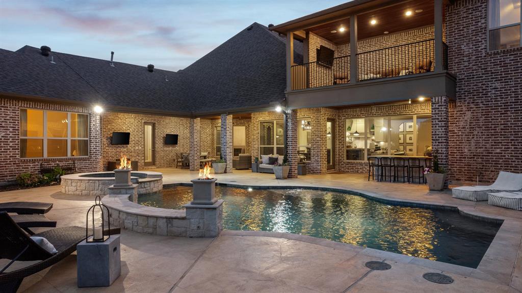 VIDEO IN VIRTUAL TOUR.The epitome of luxury living on the prestigious Gentle Creek Golf Course, with breathtaking views of the 4th fairway & surrounding creek-treeline.This custom Dave R. Williams home is tucked away on 1.13 acres,in a quiet cul-de-sac,and offers over 7900 sqft under roof.With CREEKVIEWS & MESMERIZING SUNRISES,this resort-like backyard includes 1000+ sqft of covered patio,a one-of-a-kind pool & spa,an outdoor kitchen,& a cozy fire pit.(still leaving plenty of space to add a casita, putting green or more) Culinary enthusiasts will rejoice with top-of-the-line kitchen appliances,a butlers pantry &  massive walk-in pantry. Expansive living spaces boast soaring ceilings & an abundance of natural light. Interior also features rich woodwork,exquisite wood floors,a 12 x10 VAULT ROOM, his&her master closets,4 additional ensuite bedrooms,media & yoga rooms & more.The seamless flow between indoor & outdoor spaces is truly one of a kind.  Gated Gentle Creek Place
