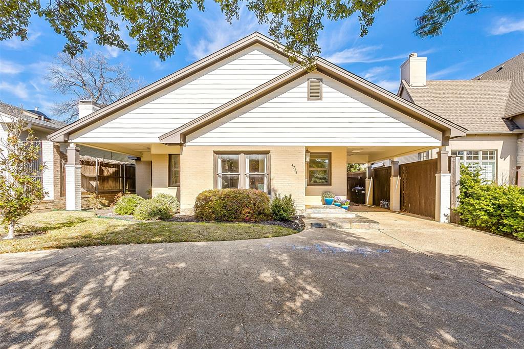 Steps from Rivercrest Country Club and the best of Camp Bowie restaurants, boutiques, and neighborhood staples you'll use every week, this 76107 home delivers the kind of location that's simply hard to find. Inside, hardwood floors and an abundance of natural light flow through two generous living areas and a layout that lives well, with two bedrooms down and two up. The kitchen is the heart of the home with an oversized island, walk in pantry, stainless appliances, and enough counter and cabinet space to actually cook in. The downstairs primary suite is a true retreat offering dual vanities, a large walk-in shower, generous storage, and a private courtyard and sunroom that make morning coffee feel like a luxury. Upstairs, two spacious bedrooms share a well-appointed bath and each bedroom offers plenty of storage making it comfortable and functional for guests, family, or a dedicated workspace. Golf cart to Rivercrest. Walk to Hudson House. Come home to one of Fort Worth's most beautiful streets. This is the lifestyle and the long-term investment you've been looking for.