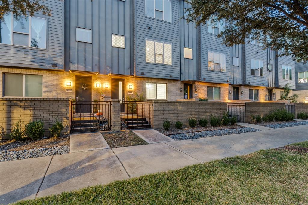 Experience modern Dallas living at its finest at 3004 Zenia Dr. This exceptional three-bedroom townhome blends contemporary design with effortless comfort across four beautifully appointed levels. The entry floor welcomes guests with a private bedroom suite complete with a full bath—ideal for visitors or a quiet retreat—alongside a two-car garage offering ample storage and convenience. Head upstairs to the heart of the home, where an expansive open-concept living area awaits. Sunlight pours through large windows, highlighting the rich hardwood floors, soaring ceilings, and stylish finishes. The gourmet kitchen features a gas cooktop, sleek cabinetry, and generous prep space, while a dedicated office nook provides the perfect setting for remote work or creative projects. The third level hosts a tranquil primary suite designed to feel like a personal sanctuary, boasting an oversized walk-in closet, dual vanities, and a spacious walk-in shower. A nearby laundry room and well-proportioned secondary bedroom complete this floor for maximum functionality. Crowning the home is an impressive fourth-floor rooftop terrace showcasing breathtaking downtown views—made for unforgettable gatherings, grilling, or simply soaking in the Dallas skyline. Perfectly positioned close to top dining, entertainment, parks, and major thoroughfares, this residence offers both style and convenience in one of the city’s most desirable locations. Schedule your private tour today and discover elevated urban living.