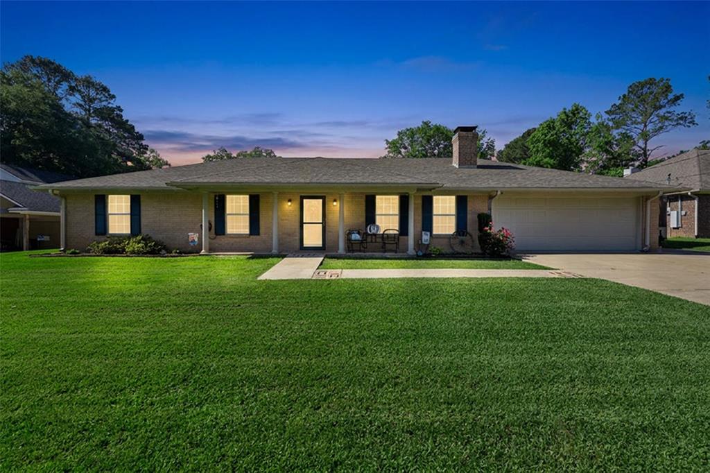 Welcome to your perfect blend of comfort, convenience, and versatility in the highly sought-after Hallsville ISD! Nestled on approximately 0.7 acres in a quiet neighborhood, this beautifully maintained 3-bedroom, 2-bath single-story home (approx 1771 sqft) offers the ideal setup for everyday living and entertaining. Inside, you’ll find a spacious living room, inviting eat-in kitchen, and a relaxing four-season screened-in porch perfect for enjoying morning coffee or unwinding year-round. Step outside to your private backyard retreat featuring a sparkling sports pool, pergola-covered patio, and a shop with AC and Heating ideal for hobbies, projects, or extra storage. The property also includes a 2-car attached garage and additional storage space for added functionality. What truly makes this home stand out is the separate in-law or guest house (approx 700 sqft) with its own meter perfect for multigenerational living, a college student, visiting guests, home office, or potential income-producing opportunity.Conveniently located near I20 and Hwy 281, this property offers peaceful living with quick access to shopping, dining, and commuting routes. A rare opportunity offering space, flexibility, and endless possibilities all in one exceptional property!