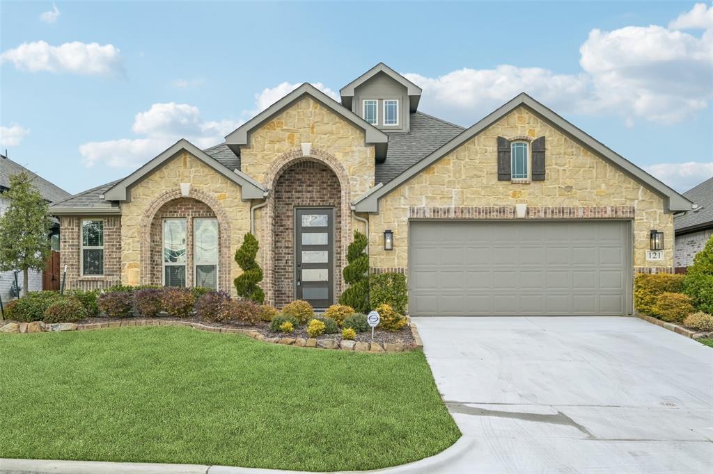***SELLER OFFERING RATE BUYDOWN TO 5%***This incredible, never-occupied model home Hawthorne II plan by Bloomfield Homes presents a rare opportunity to own a meticulously maintained, designer-upgraded residence with a move-in-ready timeline and exceptional value. Offering 4 bedrooms, 3 baths, a private study, and a game room, the thoughtfully designed layout flows effortlessly from one space to the next. RevWood flooring guides you through interiors that feel intentional and cohesive, highlighted by curated colors and elevated finishes throughout.
The study sits just off the entry behind glass French doors, while the main living area opens up with soaring ceilings and abundant natural light streaming through walls of tall windows. Custom drapes convey with the home. The Deluxe Kitchen features white quartz countertops, modern shaker cabinetry, a mosaic chevron backsplash with under-cabinet lighting, wood vent hood, pot-and-pan drawers, pendant lighting, stainless steel gas appliances, and a walk-in pantry. A built-in buffet off the dining nook adds both style and functionality.
The 1st story primary suite is tucked into a quiet corner of the home and includes a charming window seat, generous proportions, and a well-appointed bath with dual vanities, an enlarged shower, and a private water closet. Two additional bedrooms downstairs provide flexible space for guests, hobbies, or home office use. Upstairs, a fourth bedroom and full bath accompany the game room, creating a private retreat.
Additional highlights include a tankless water heater, built-in study nook, irrigation system, gas cooking, and a mini-split HVAC system in the garage. Book your showing now before it’s gone!