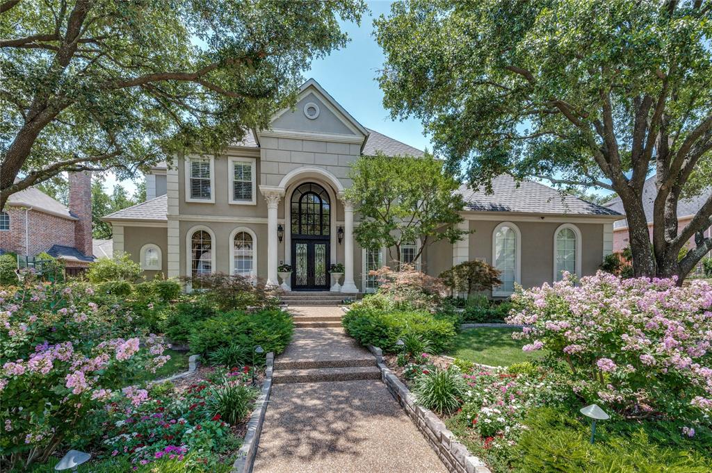 Stunning Steve Roberts custom home situated on over a half-acre lot in prestigious White Rock Creek Estates! Extremely private backyard paradise with resort-style pool & spa, surrounded by towering trees & lush landscaping. Gazebo w fireplace, large sitting area & wet bar are perfect for entertaining. Totally updated w pride of ownership throughout. As you enter the front door you are greeted by a grand soaring foyer & sweeping staircase. The executive study w beautiful built-ins & coffered ceilings. Second bedrm down w en-suite bath.  The gourmet kitchen features granite countertops, stainless steel appliances, double ovens, & gas cooktop & spacious brkfst area. Inviting family rm w cozy marble fireplace, a walk-in wet bar, & an abundance of natural light. Exquisite Master bedrm w large sitting area overlooks the backyard oasis. Spa like bath w lrge shower & soaking tub. Front & back staircase lead to the second floor where you will find three additional bedrms & a spacious game room.